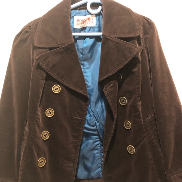 Mossimo Supply Co. Brown Velvet Jacket Size Small - Picture 3 of 4